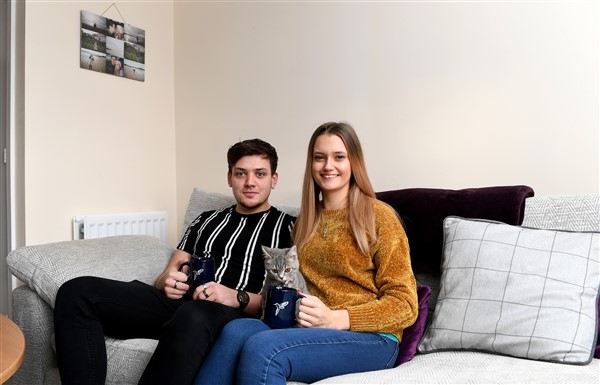 Love at first sight for first-time home buyers Jack and Tina